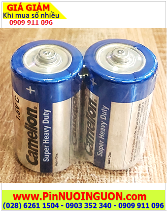 Pin Camelion R14P/2S, UM2; Pin R14P/2S, UM2; Pin trung C 1.5v Camelion R14P/2S, UM2 - Vỉ 2viên
